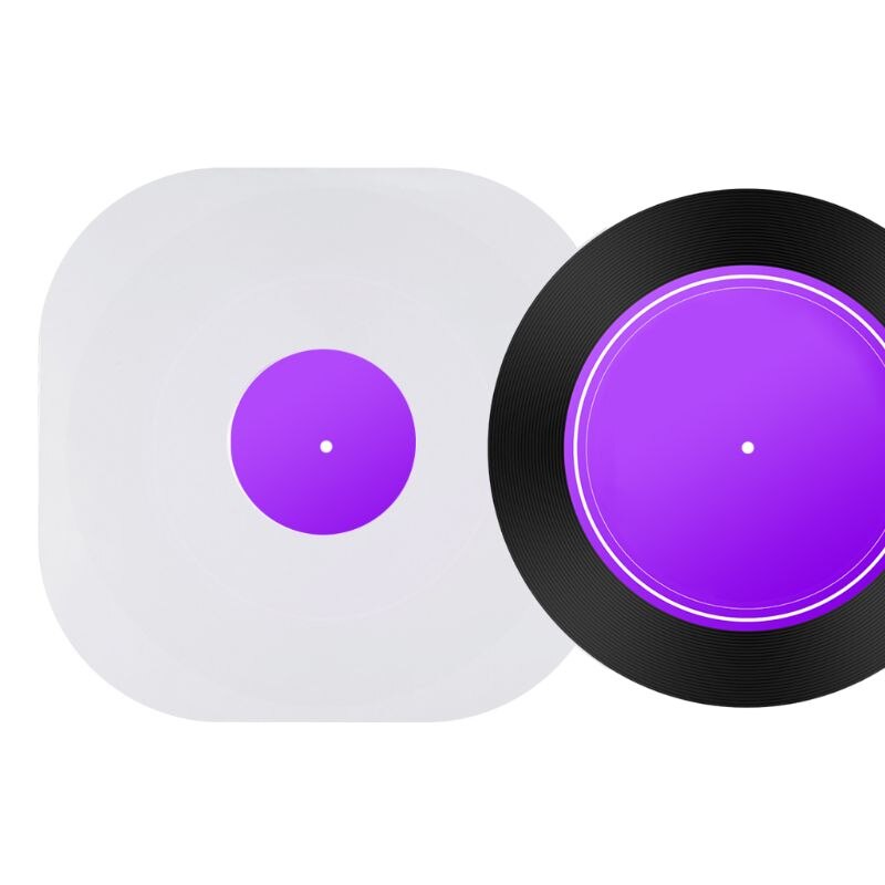 10PCS Anti-static White Kraft Paper Record Inner Bag Sleeves Protectors For 12 Inches Vinyl Record With Hole and Rounded Corners