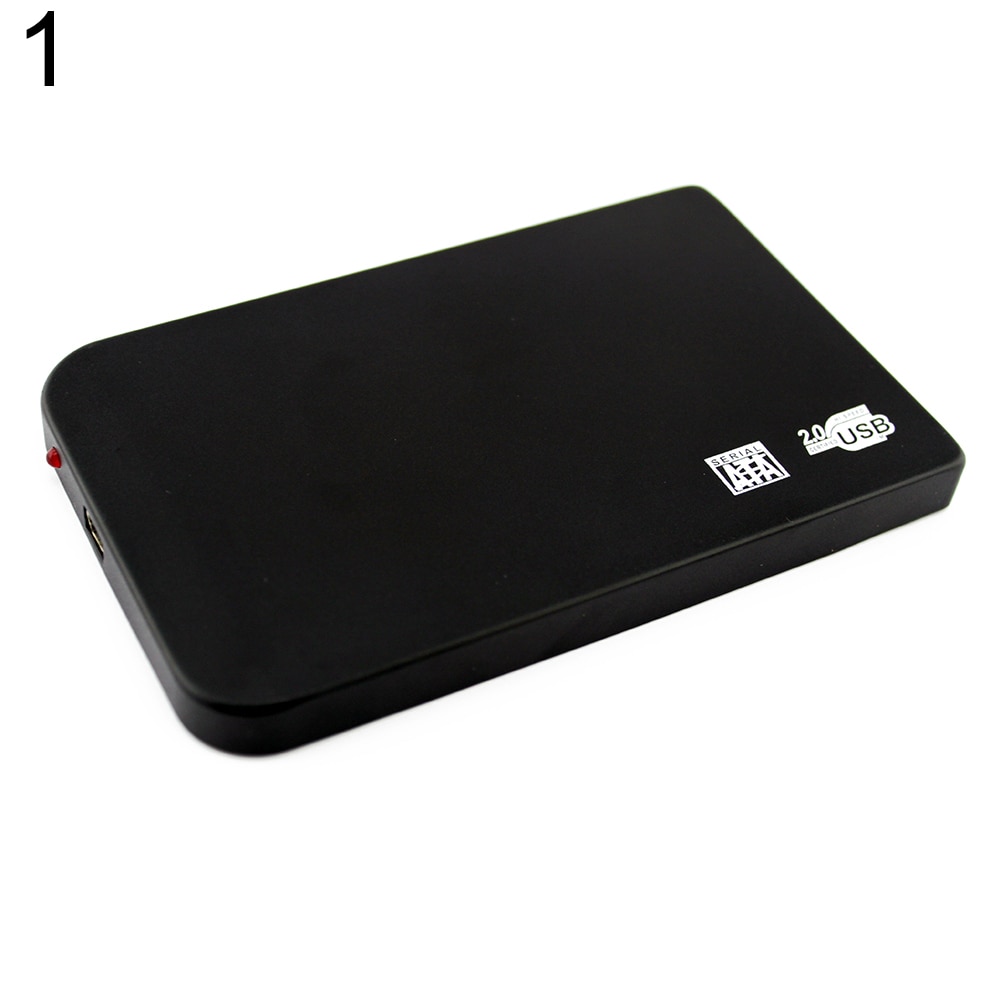 Ultra-Slim USB 2.0 Hard Drive External Enclosure Case for 2.5 Inch SATA HDD SSD