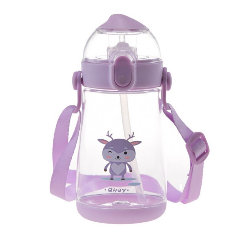 Babys drikkekop baby drikkekop halm kop studenterrem drikkekop 380ml bpa gratis: Bz