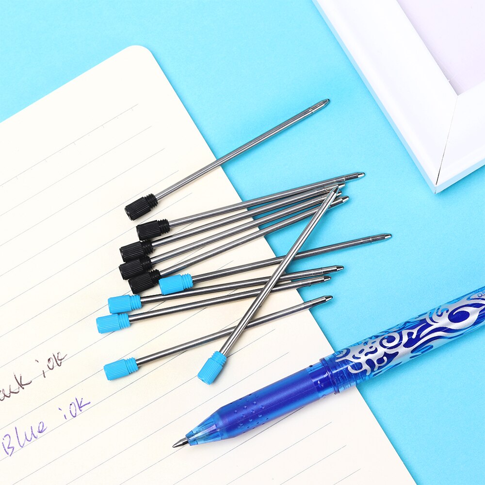5 stuks Metalen Pen Refill Voor Crystal Diamond Balpen Student Pen Staaf Inkt Pen Vullingen Vervangingen Schrijven Supply Accessoire