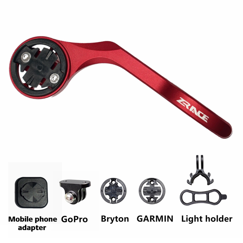 Zrace Mtb Fiets Gps Stand Racefiets Computer Camera Houder Aluminium Mount Fietsen Voor Garmin Igpsport Bryton Wahoo Gopro: WHITE