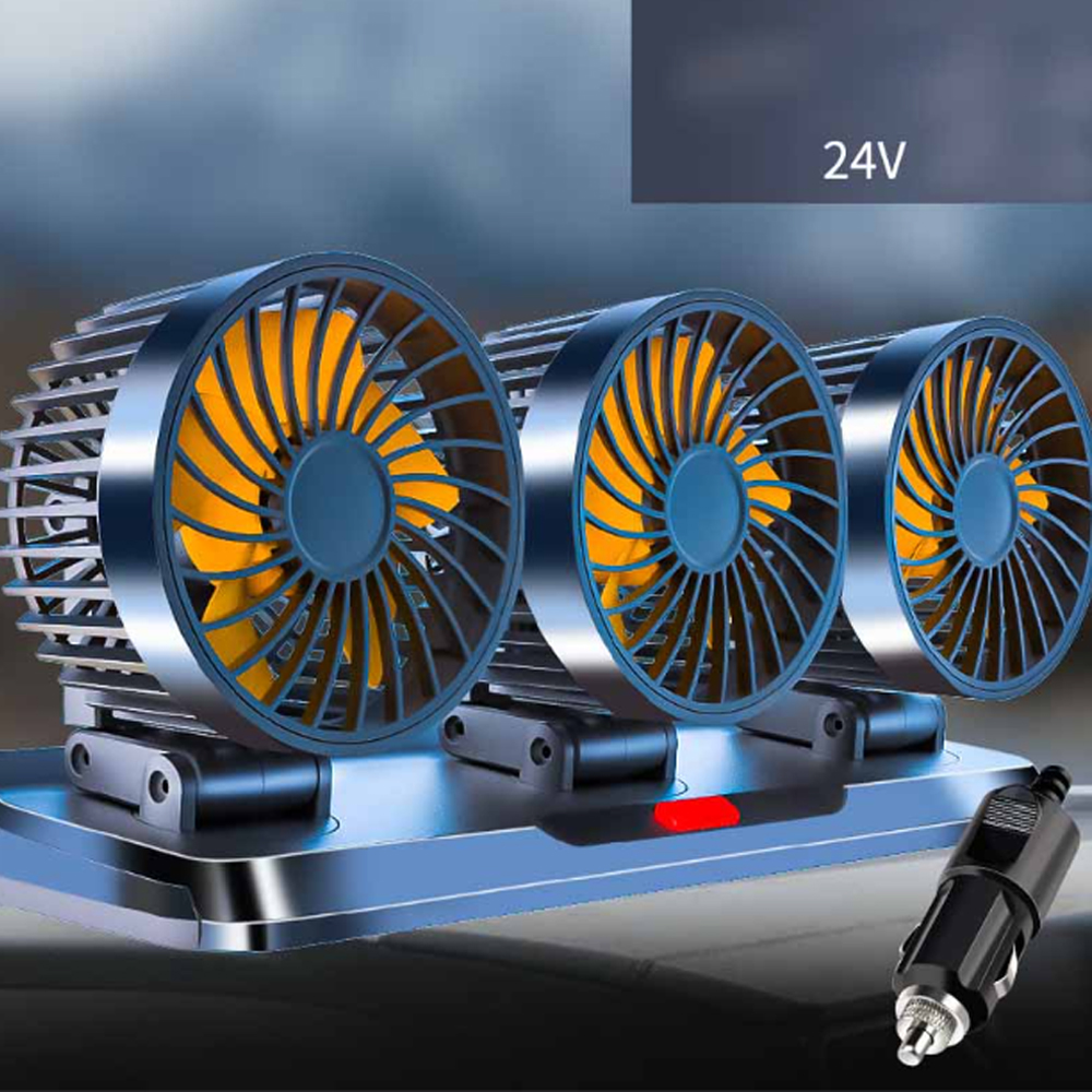 LKW-Lüfter, Doppelkopf-Schütte lkopf Ventilator, 12V/24V Spezial-Zigaretten anzünder, Auto-Lüfter, Usp-Schreibtisch-Lüfter: Ursprünglich Titel
