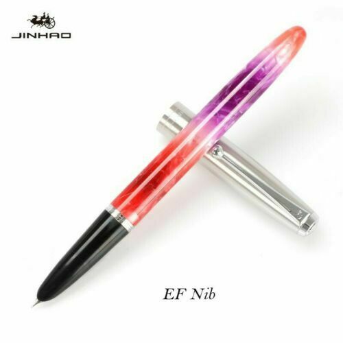 Jinhao 51a akryl/tre fyllepenn blekk penn kalligrafipenn ef/f/håndlaget erstatning fude nib skrivesaker kontor skolerekvisita: Meimei ef