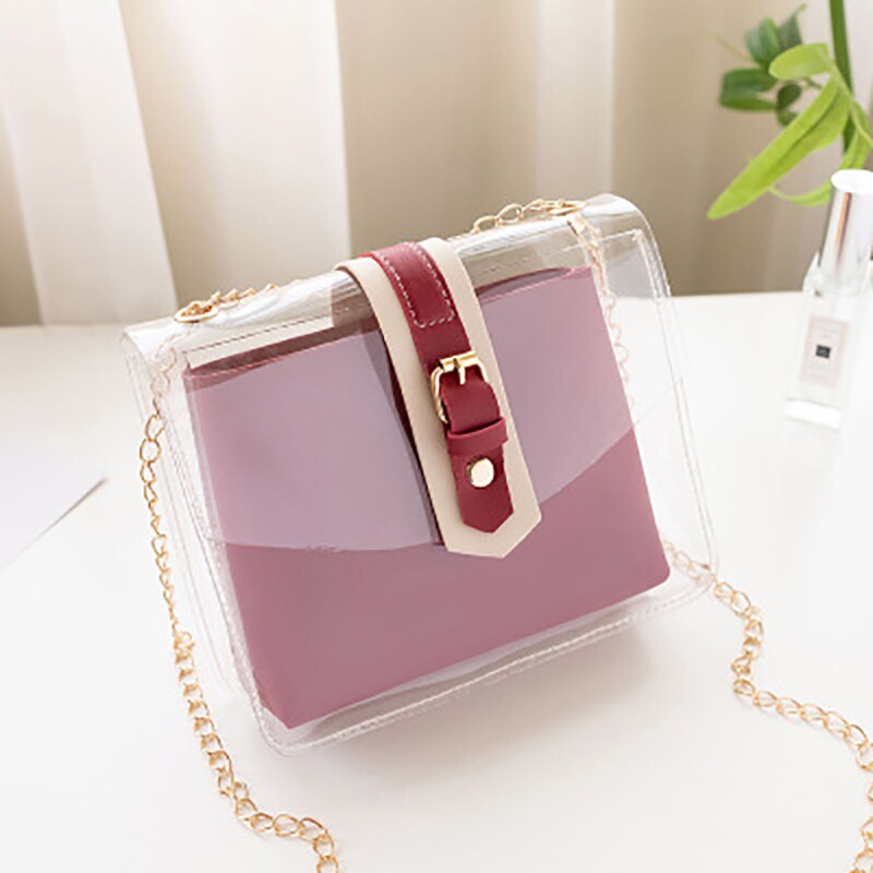 Casual Transparante PVC Jelly schoudertassen voor Vrouwen Reizen Handtassen Crossbody Mobiele Telefoon Portemonnee Dames Meisje
