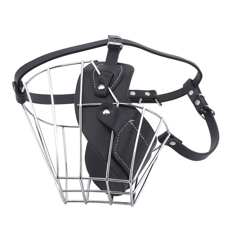 Pet Anti-Call Masker Metalen Draad Mand Hond Grote Hond Pitbull Bull Terrier Bark Muilkorf Pet Accessoires