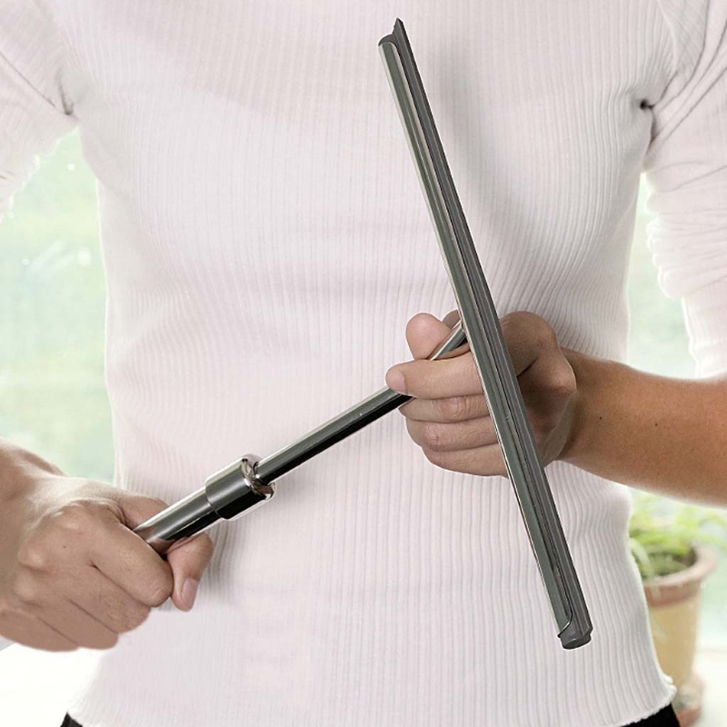 Telescopic Shower Squeegee Window Glass Wiper Scraper Cleaner for Bathroom Car