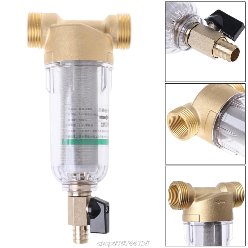 1 Inch 4 Points Prefilter Stainless Steel Water Purifier Mesh Copper Tap Faucet N30 20