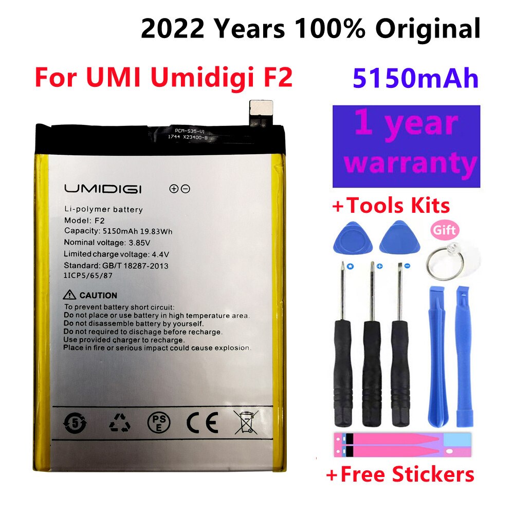 Roson – batterie 5150mAh pour UMI Umidigi F2, pièces de rechange, accessoires de téléphone, accumulateurs avec outils, nouveauté 100%
