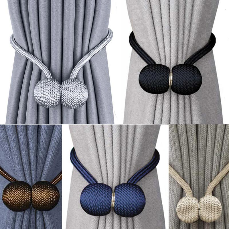 2 stuks Gordijn Gesp Magneet Bal Gordijn Vastzetmogelijkheden Terugloopsper Gesp Clips Gordijn Kerst Decoratieve Home Accessories