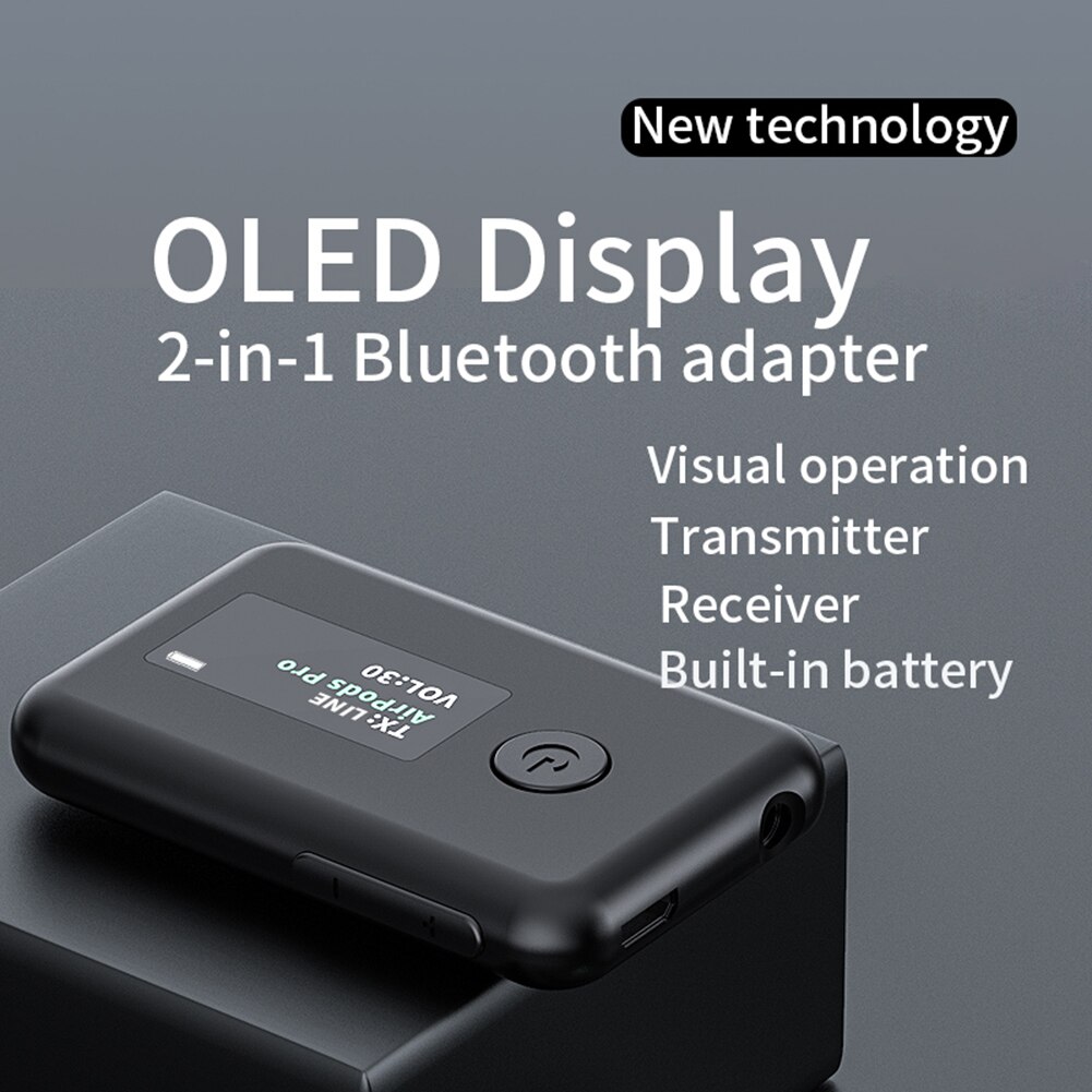 ZIOCOM Transmisor Receptor Bluetooth 5.0, Adaptador De Audio