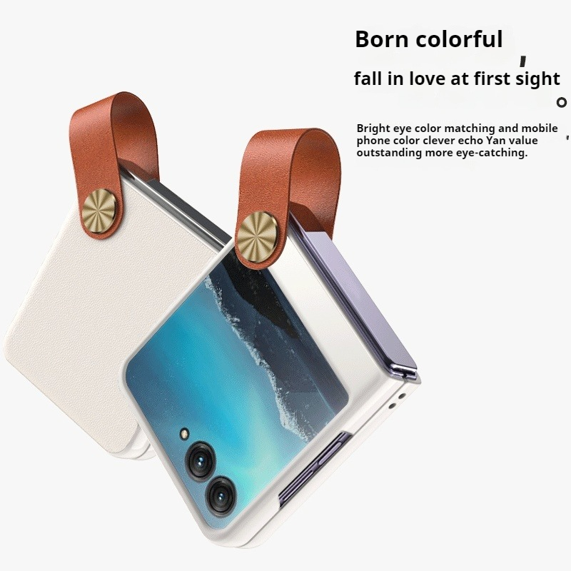 Luxus Leder Telefon Fall Für Motorola MOTO Razr 60 50 40 Ultra Pro + 2025 2024 Handgelenk Strap Armband Halter stoßfest PC Abdeckung