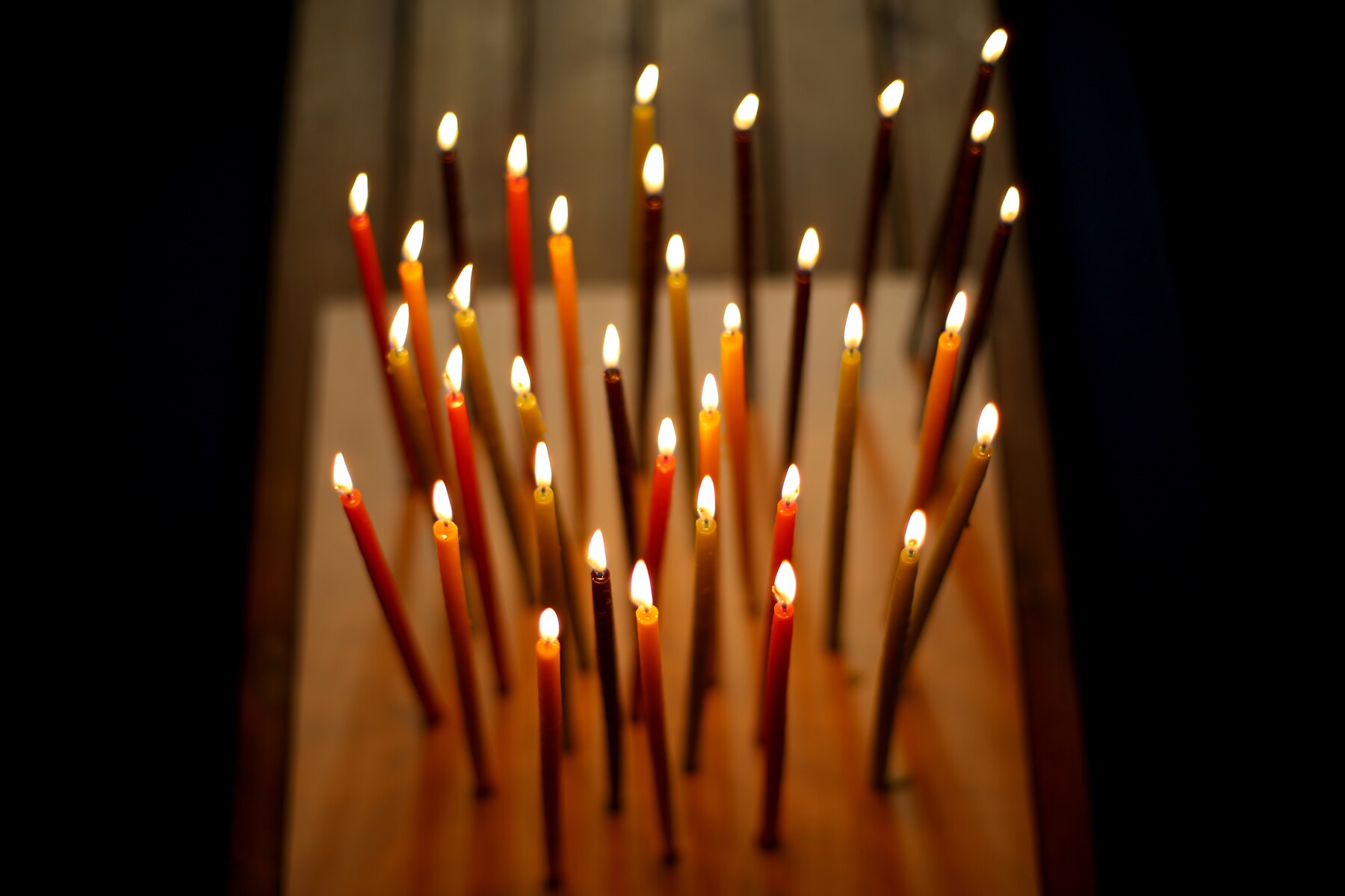 Church candle wax handmade wish wax ceremonial candle 10 pcs 28 cm