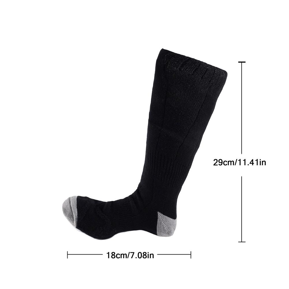 Calcetines calefactables eléctricos con USB, batería de 4000mAh, 3 niveles de temperatura ajustables, calcetines de calefacción para exteriores, senderismo, ciclismo y esquí
