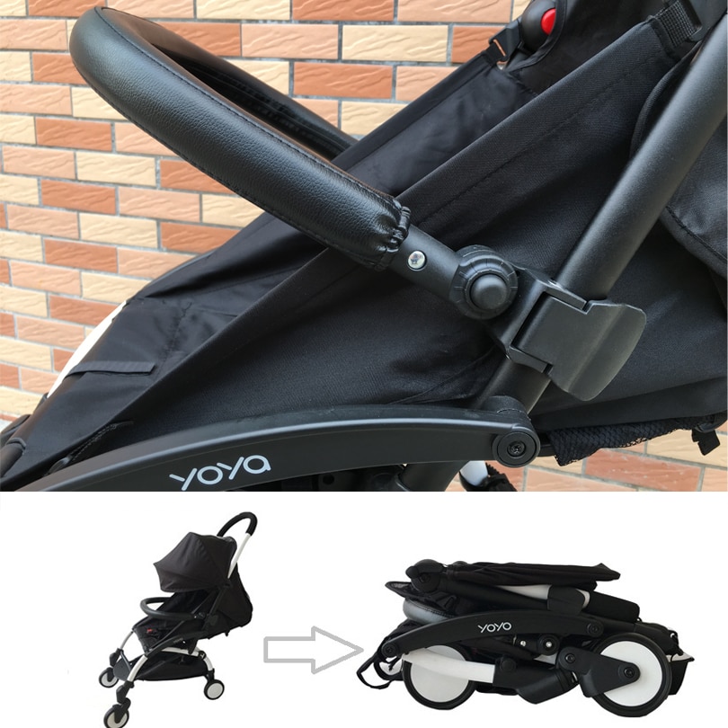 Neue kinderwagen Zubehör 180 grad einstellbare leder armlehne stoßstange bar Für Babyzen Yoyo Yoya Mountain Buggy Vovo Vinng