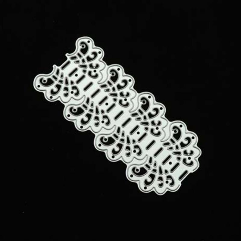 Lace Flower Edge Border Metal Cutting Dies Stencils for DIY Scrapbooking Decorative Crafts Embossing Paper Cards