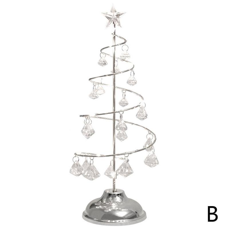 Verlichte kerstboom mini kerstboom met lampjes kleine accessoires kegel kersttafel jaar decoratie: B