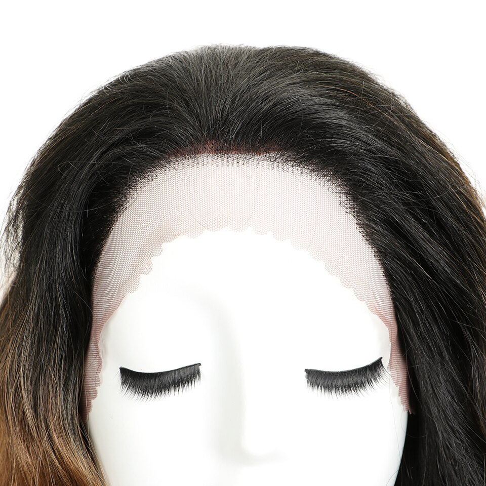 Perruque Lace Front Wig synthétique MAGIC de 28 pouces | perruque Lace Front Wig brune rouge doré, perruques ondulées et longues pour femmes,