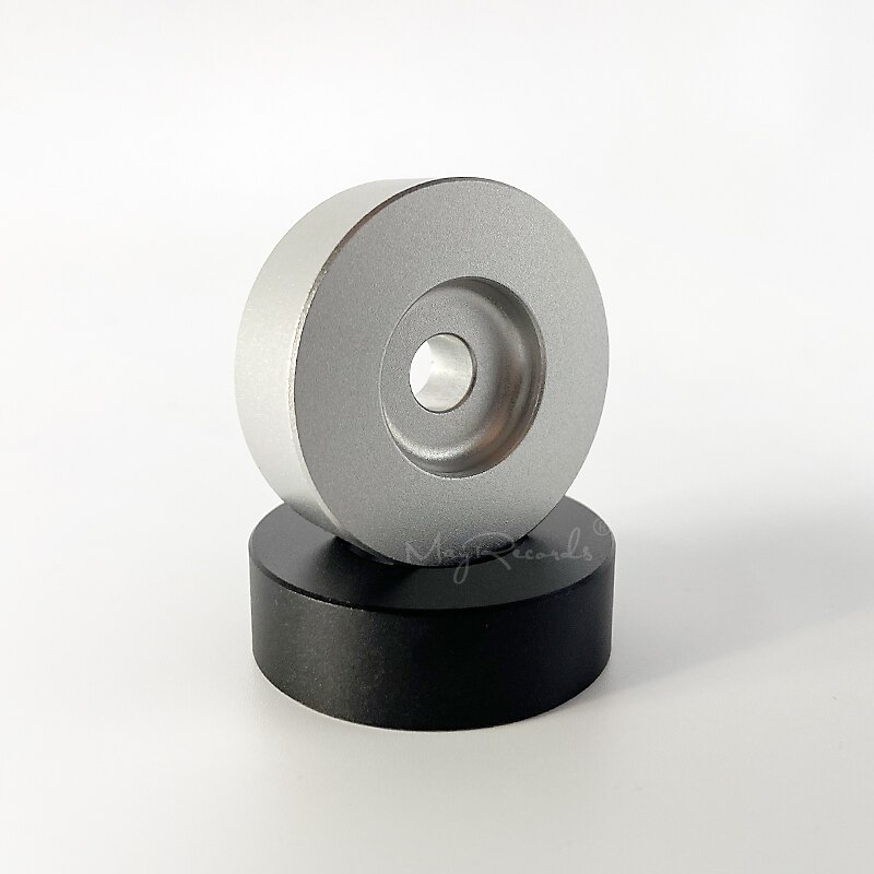 2022 45 RPM Turntable Adapter Aluminum Silver Black 7 inch EP Record Turntable Phonograph Vinyl Technics Center Adapter