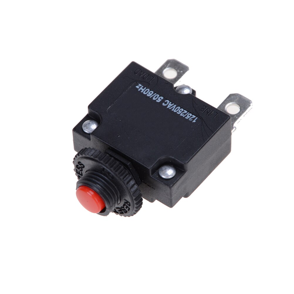 1Pcs 125/250V AC Thermal Switch Circuit Breaker Overload Protector 15A Overload Switch