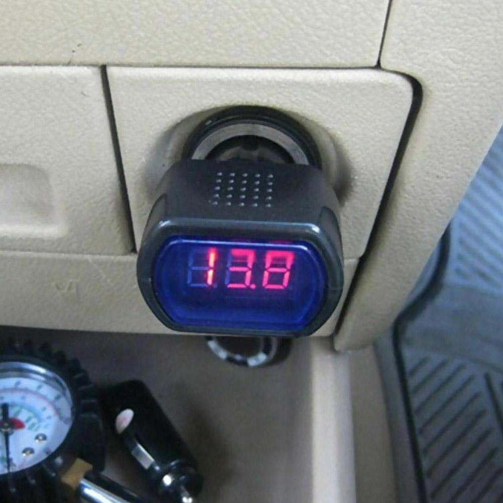 Cigarette lighter voltmeter Portable Digital Monitor Car Volt Voltmeter Tester LCD Cigarette Lighter Voltage Panel Meter