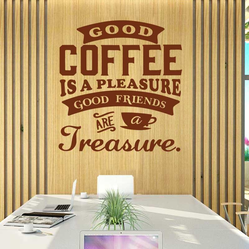 Coffee Shop Sticker Decal Cafe Cup Vinyl Art Wall Decals Decor Mural Decoration Break Coffee Glass Decals CAFE1017