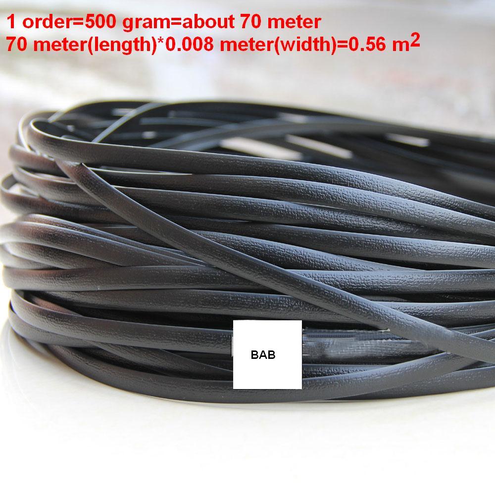 Czarny płaski syntetyczny rattan materiał tkacki plastikowy rattan na drutach i stół robić naprawy krzeseł, kosz robić przechowywania, ect