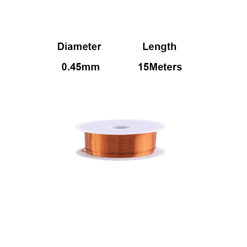 Bobine de fil de cuivre 10-100m, câble de fil de cuivre 0.06mm - 1.0mm, fil magnétique, fil de bobine de cuivre émaillé, fil d'enroulement en cuivre émaillé: Gris foncé