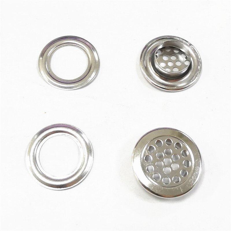 22 MM brass eyelet with net to avoid wind and dust for the coat and helmet breathable button