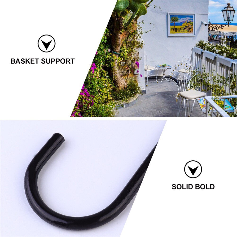 Crochet de suspension de balcon Durable, support de pot de fleurs pratique pour usage domestique, 16 pièces