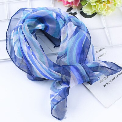 50*50Cm Lente-Zomer Vrouwen Zijden Sjaal Vierkante Dame Wrap Kleine Kantoor Neck Head Sjaal Haar sjaal Foulard Skinny Sjaals: TS-10