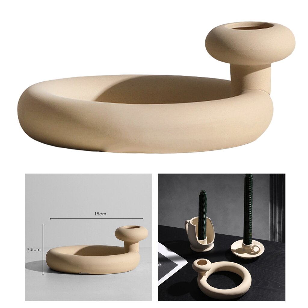 Nordic Style Ceramic Vase Decorative Flower Vase Art for Home Decorations Crafts Housewarming: C