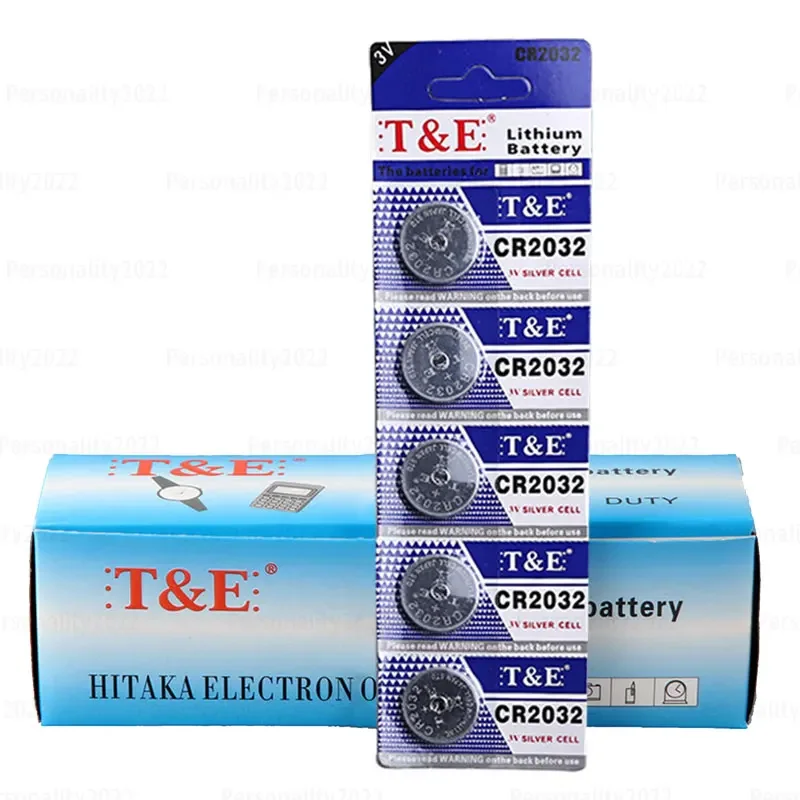 CR2032 2032 Lithiun Battery 3V Button Coin Cell Batteries DL2032 ECR2032 for Car Bluetooth Key Remote Control Calculator