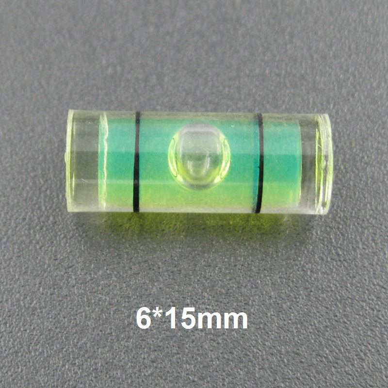 HACCURY Acrylic Bubble level Water level vials meter Mini spirit level measurement instrument: 6x15