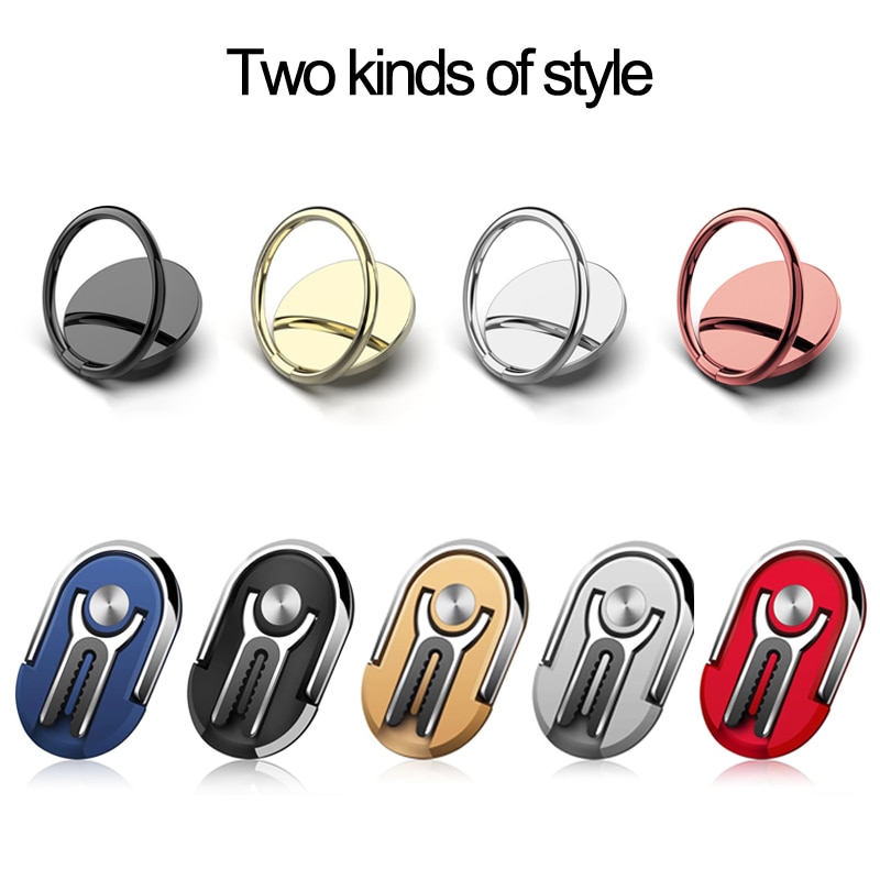 Magnetic rotabl mobile phone holder stand for iPhone Samsung Car Metal finger ring phone stand bracket car phone holder bracket