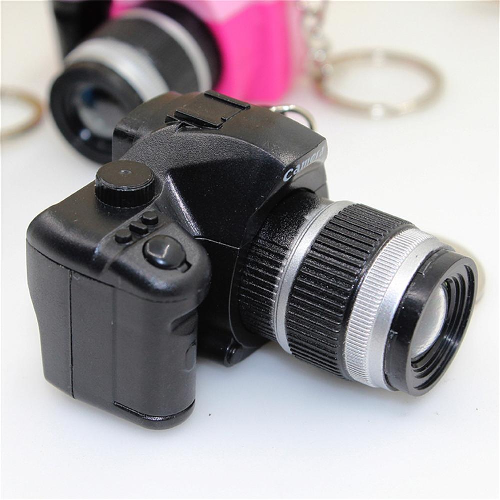 Llaveros de estilo de cámara LED SLR Retro para niños,