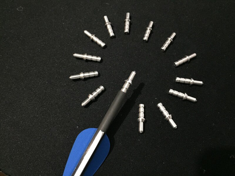 Flèche de tir à l'arc en carbone pur, ID 4,2 mm, spine 400/500/600/700/800/900/1000, flèche en carbone avec plumes de dinde