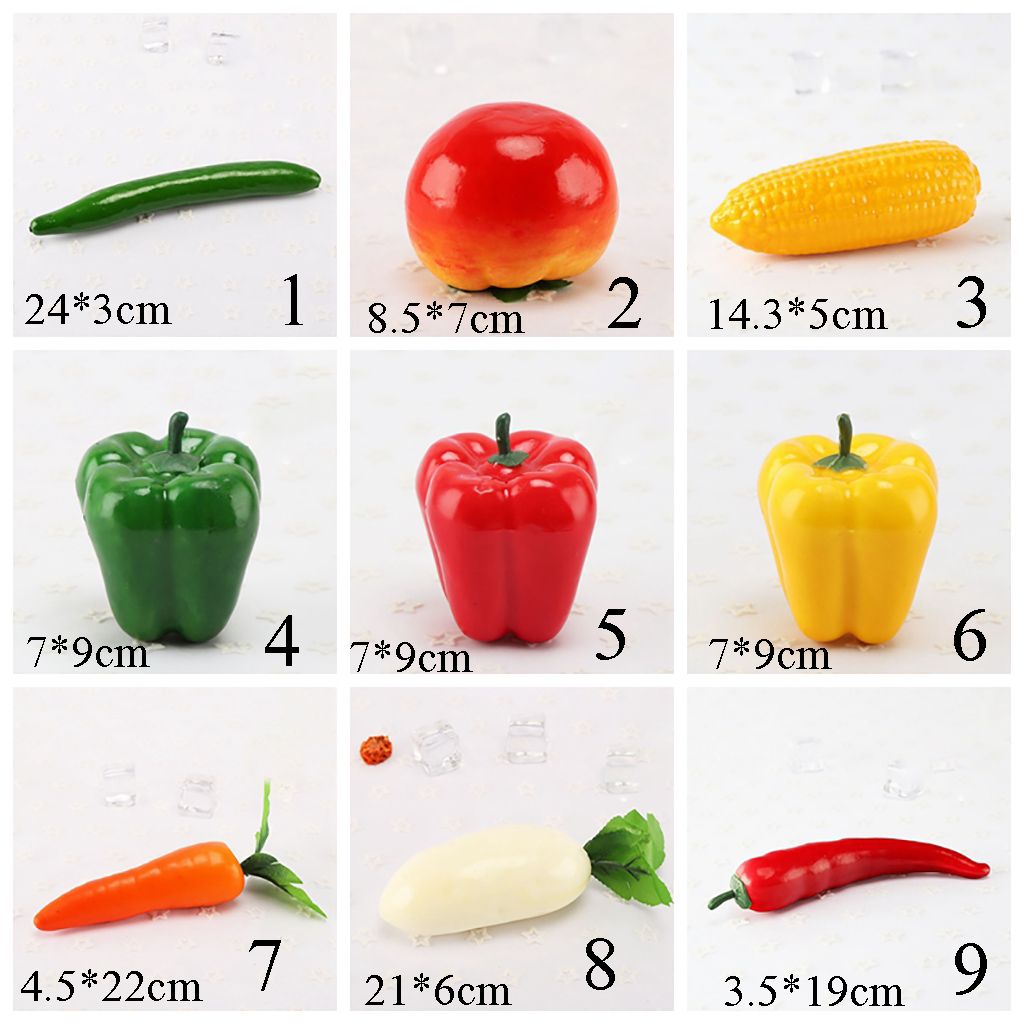 Artificial Vegetable Fruit Sample Model Home Decorations Kindergarten Restaurant Christmas Party Photography Props