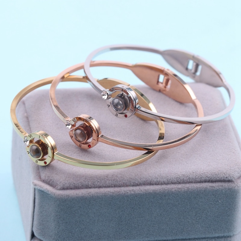 bracelet 100 languages I love you couple bracelet lover jewelry