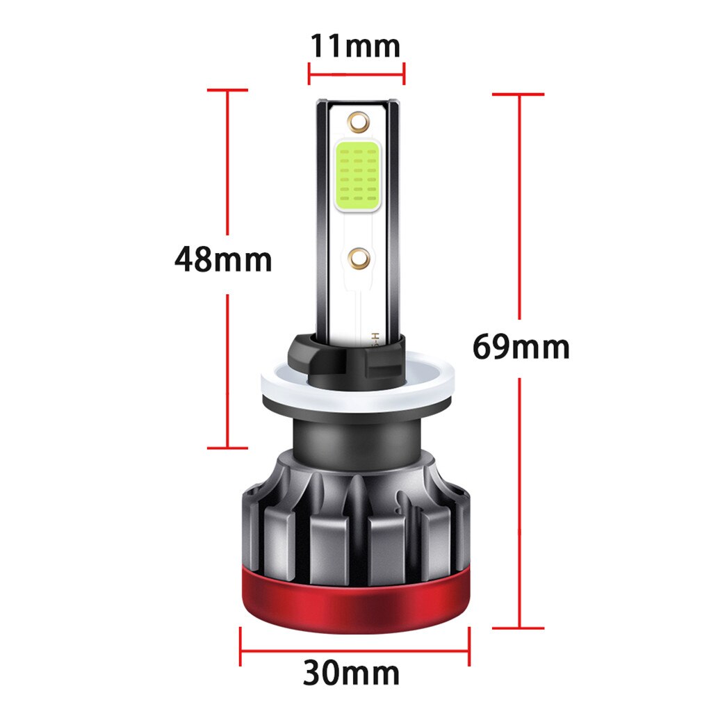 1Pair Headlight Projector Beam Lime Light DRL Working Lamps For Car Driving Floodlights