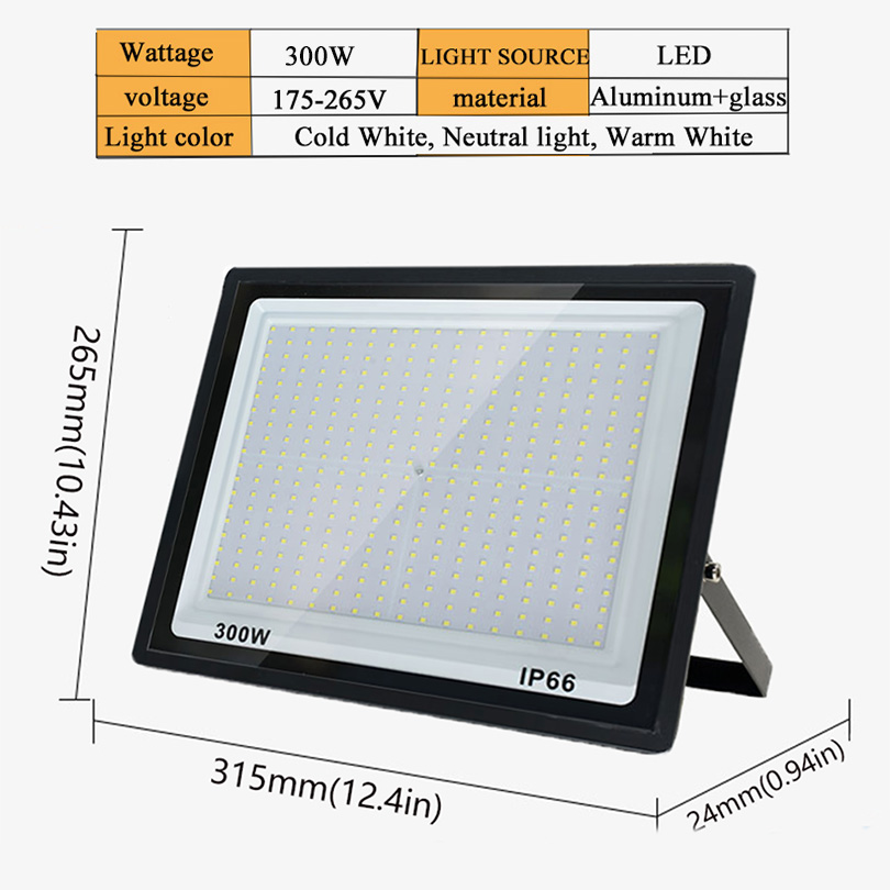 Projecteur LED projecteurs extérieurs étanche IP66 220V 10W 20W 30W 50W 100W 150W 200W 300W éclairage extérieur de panneau d'affichage d'usine: L / bleu foncé