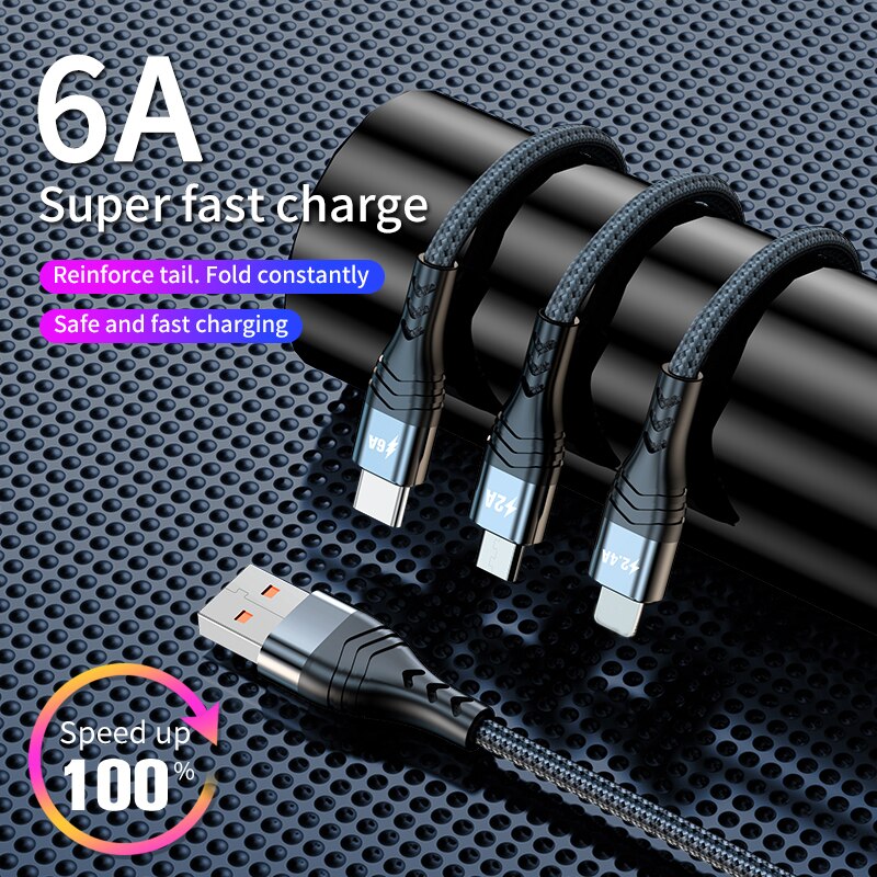 3 in 1 65w supervooc 2.0 schnellladekabel für oppo find  x2 pro, reno 5, 4 ace 2 x20, realme 8 x2 x50 pro, superdart flash charger
