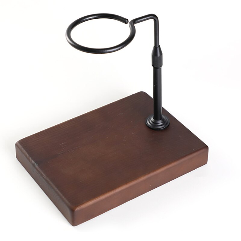 Giet over koffie DRIPPER Messing Houten rack Druppel Houder