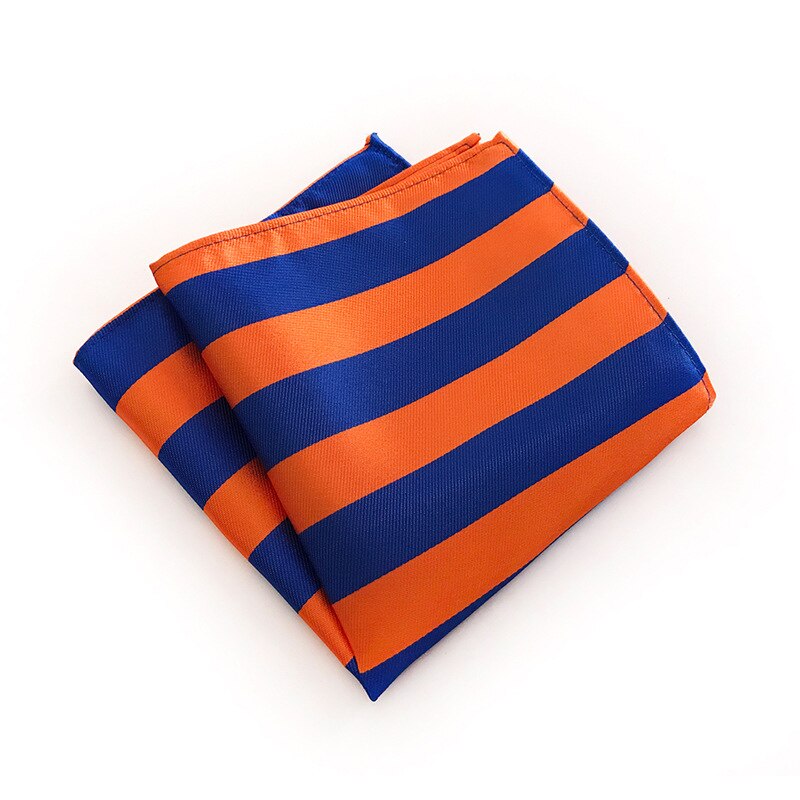 20 Style Luxury Striped Men Pocket Square Hanky Classic Wedding Party Handkerchief Soft Silk Vintage Hankies Chest Towel