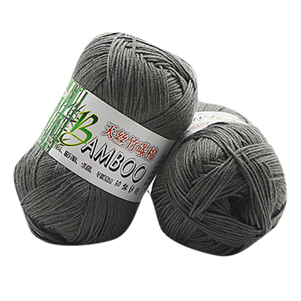 Tricot 30 # 100% coton de bambou, laine à tricoter, Crochet naturel doux, fil de 50g, pour tricoter maison, laine faite à la main