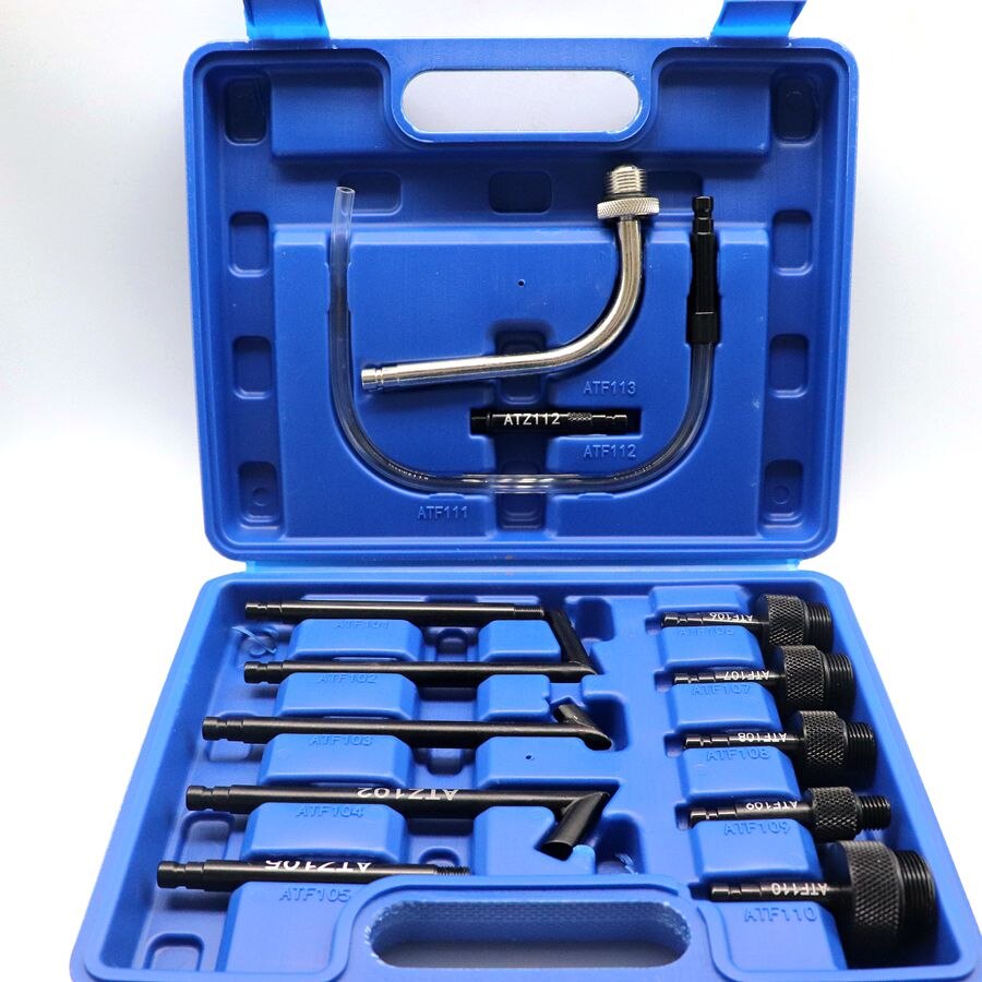 13Pcs Oil Refill Filling Adaptor Set CVT Transmission Service Adapter ATF Adapters Transmission Oil Refilling Tool for auto
