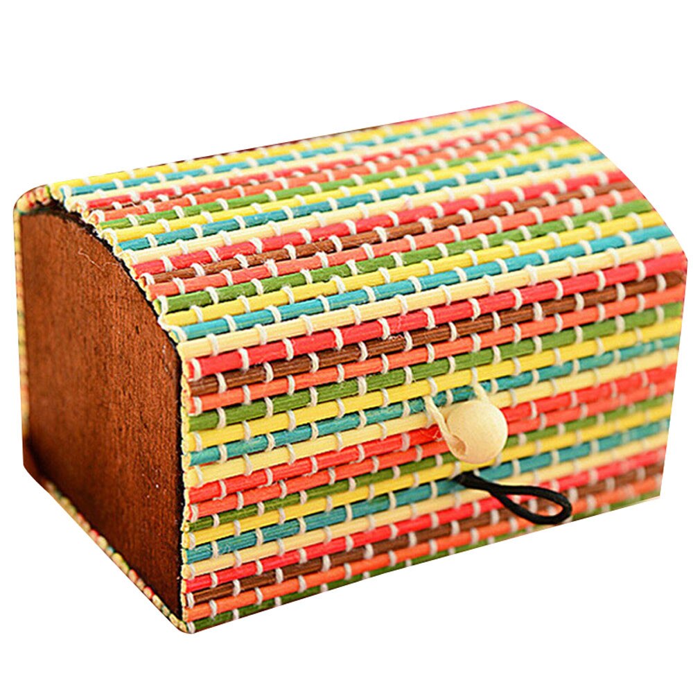 Bamboo Wooden Large Capacity Bamboo Storage Box Soap Box Jewelry Box Storage Organizer#3$