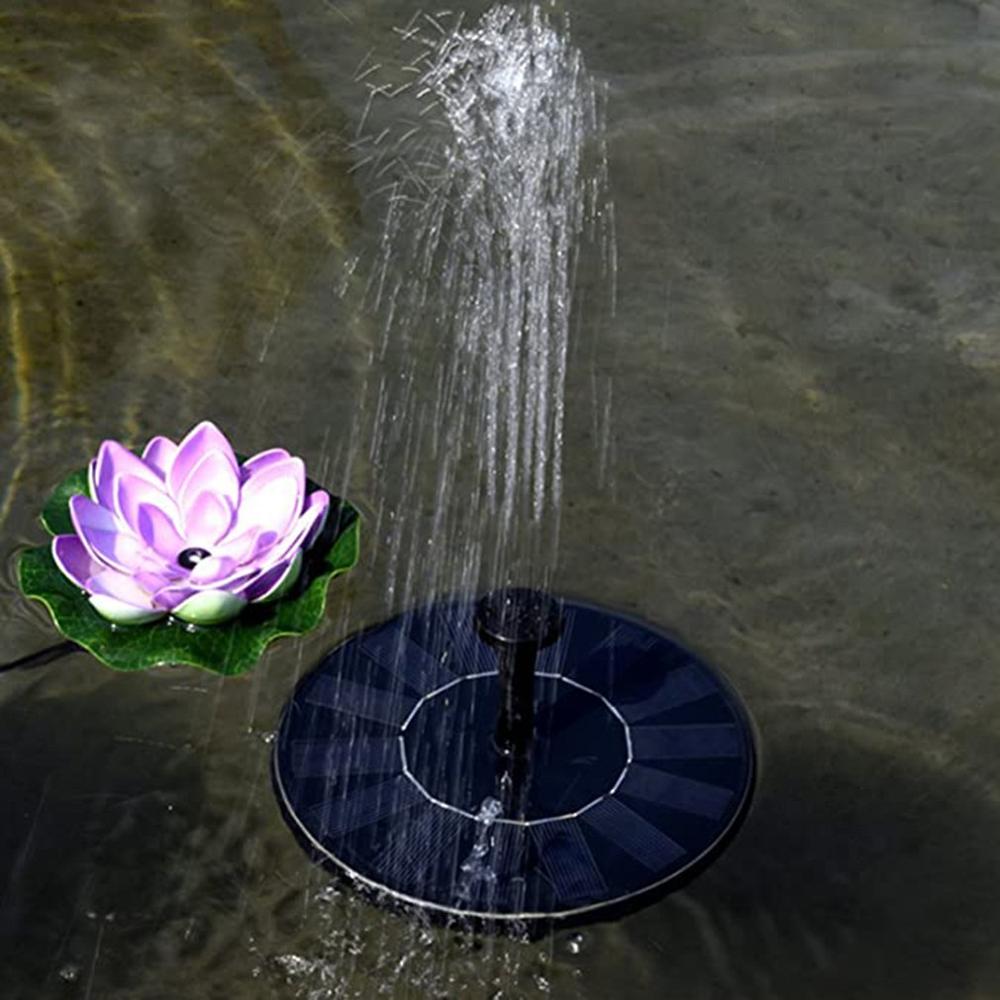 Mini Solar Fountain Floating Garden Water Fountain Pond Rockery Fountain Solar Water Pump Outdoor Solar Panel Garden Decor