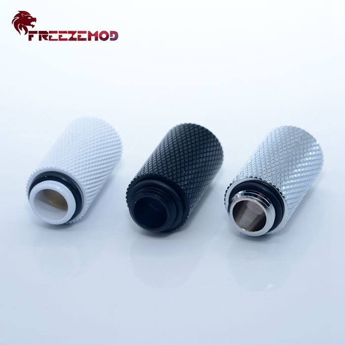 FREEZEMOD male to female thread extender G1/4'' (extended 30mm) computer pc water cooler fitting.HYCLZ-M30