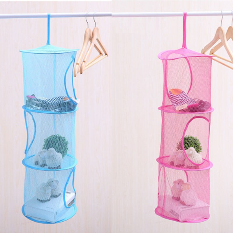 Składany wiszący Organizer siatkowy torby robić przechowywania pudełka pojemnik robić przechowywania bielizny kosz odzież przechowywanie rozmaitości Dom dekoracja