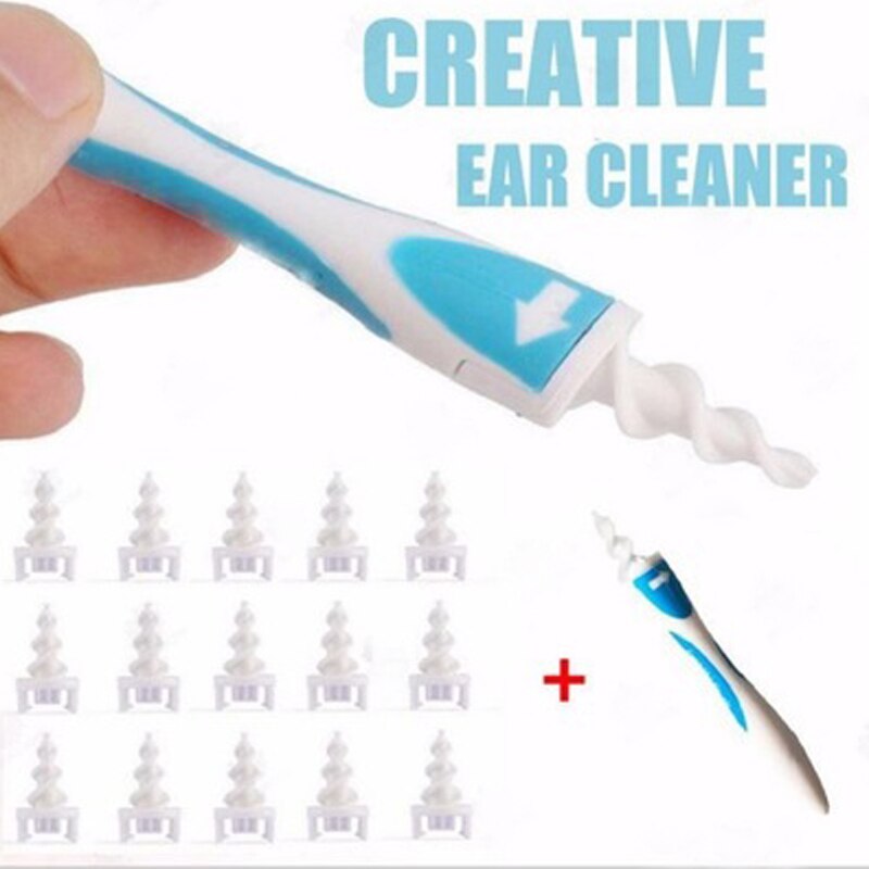 Soft Head Clean Ears Machine Spiral Soft Safe Ear Pick Tools Ear Wax Cleaner Upgraded Version Removal Easy Swab Earwax